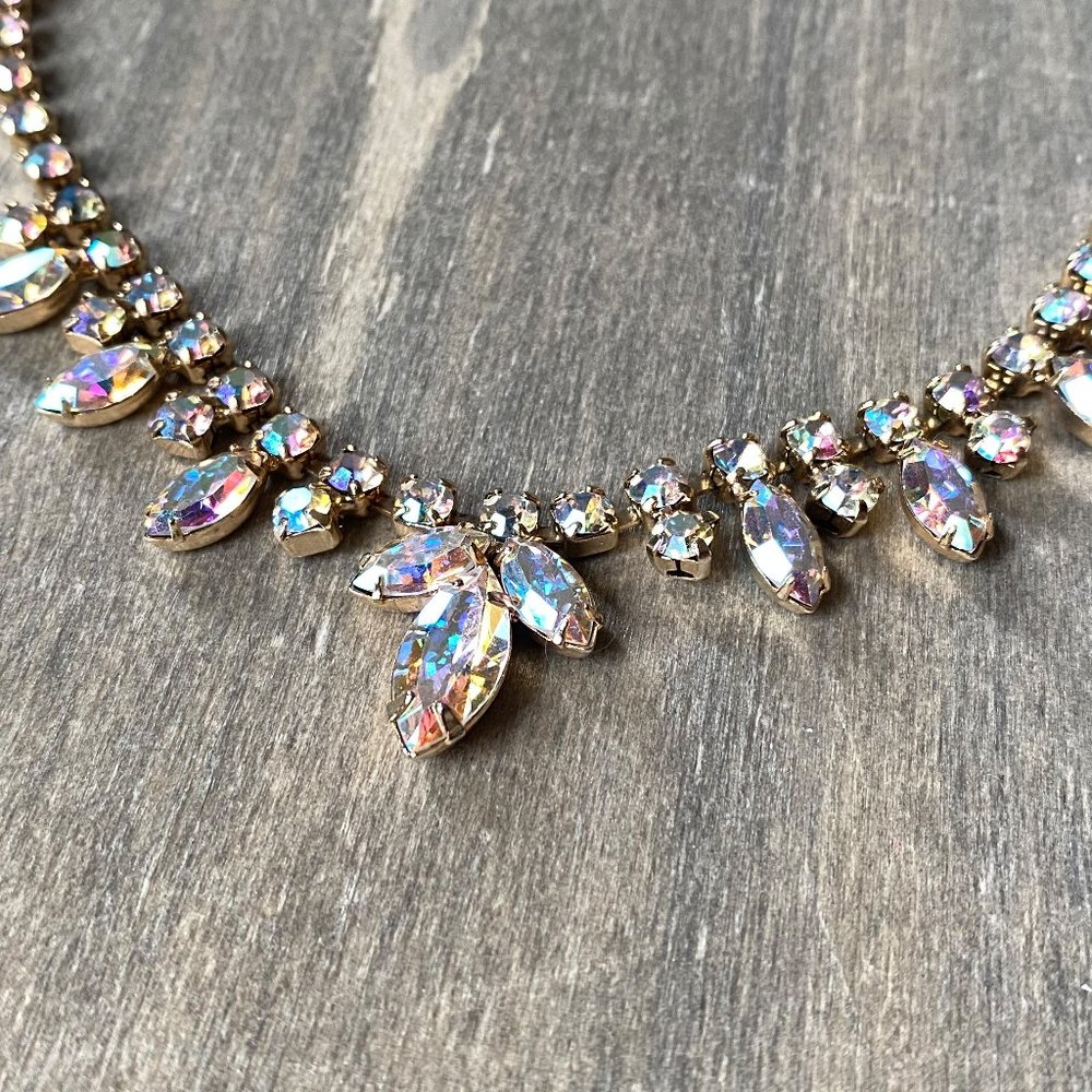 Aurora Borealis Swarovski Crystal Necklace